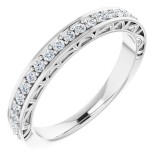 14K White 1/3 CTW Diamond Anniversary Band photo