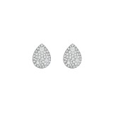 Henri Daussi White Platinum Diamond Stud Earrings photo