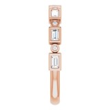 14K Rose 1/4 CTW Diamond Anniversary Band photo 4