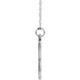14K White Script Initial Y 16-18 Necklace photo 2