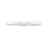 Shah Luxury 14K White Gold Plain Wedding Band photo