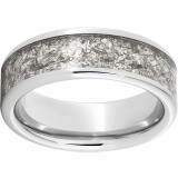 Serinium Pipe Cut Band with 5mm Silver Leaf Inlay photo