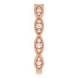 14K Rose 1/5 CTW Diamond Anniversary Band photo 4