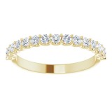 14K Yellow 1/2 CTW Diamond Matching Band photo 3