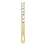 14K Yellow 1/2 CTW Diamond Matching Band photo 4