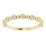 14K Yellow 1/8 CTW Diamond Anniversary Band photo 3