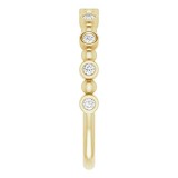 14K Yellow 1/8 CTW Diamond Anniversary Band photo 4