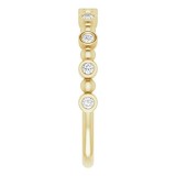 14K Yellow 1/8 CTW Diamond Anniversary Band photo 4