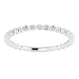 14K White 1/3 CTW Diamond Anniversary Band photo 3