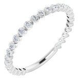 14K White 1/3 CTW Diamond Anniversary Band photo