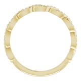 14K Yellow 1/8 CTW Diamond Anniversary Band photo 2