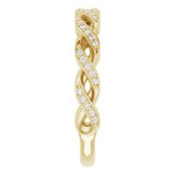 14K Yellow 1/8 CTW Diamond Anniversary Band photo 4