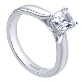 Gabriel & Co 14K White Gold Jamie Solitaire Diamond Engagement Ring photo 3
