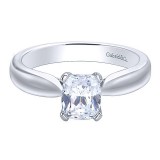 Gabriel & Co 14K White Gold Jamie Solitaire Diamond Engagement Ring photo