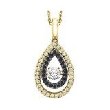 Gems One 14KT Yellow Gold & Diamonds Stunning Neckwear Pendant - 3/8 ctw photo