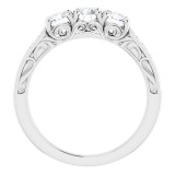 14K White 3/4 CTW Diamond Anniversary Band photo 2