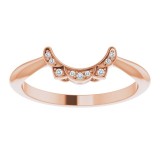 14K Rose .04 CTW Diamond Band photo 3