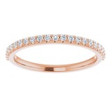 14K Rose 1/5 CTW Diamond Anniversary Band photo 3