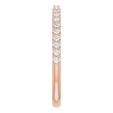 14K Rose 1/5 CTW Diamond Anniversary Band photo 4