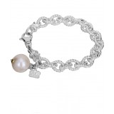 Vahan 14k Gold & Sterling Silver White Pearl Chain Bracelet photo