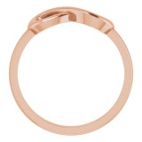 14K Rose Infinity-Inspired Ring photo 2