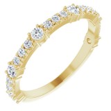 14K Yellow 1/2 CTW Diamond Anniversary Band photo