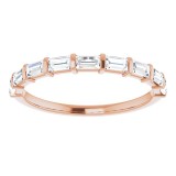 14K Rose 1/3 CTW Diamond Anniversary Band photo 3