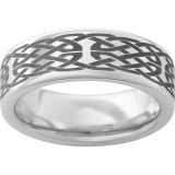 Serinium Pipe Cut Band with Knot Laser Engraving photo