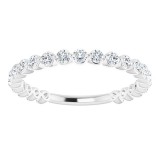 14K White 3/4 CTW Diamond Anniversary Band photo 3