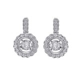 Gems One 14Kt White Gold Diamond (1/4Ctw) Earring photo