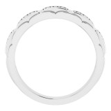 14K White 1/4 CTW Diamond Pattern Ring photo 2