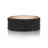 Henri Daussi 9mm Men's Wedding Band MB4 14k Gold Rose 4.90 Ctw. photo 2
