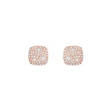 Henri Daussi 18k Rose Gold Diamond Stud Earrings photo