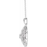 14K White 1/6 CTW Diamond 16-18 Necklace photo 2