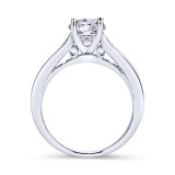 Gabriel & Co. 14k White Gold Contemporary Straight Engagement Ring photo 2