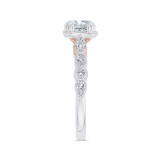 Shah Luxury 14K Two-Tone Gold Diamond Engagement Ring (Semi-Mount) photo 3