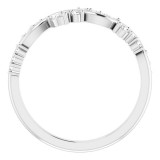 14K White 1/6 CTW Diamond Anniversary Band photo 2