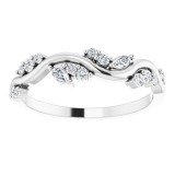 14K White 1/6 CTW Diamond Anniversary Band photo 3