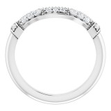 14K White 1/6 CTW Diamond Vintage-Inspired Matching Band photo 2