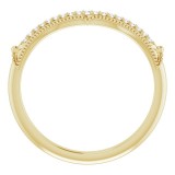 14K Yellow .04 CTW Diamond Vintage-Inspired  Matching Band photo 2