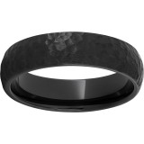 Black Diamond Ceramic Domed Band with Moon Finish photo