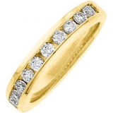 14K Yellow 3/8 CTW Diamond Anniversary Band photo