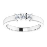 14K White 1/3 CTW Diamond Anniversary Band photo 3