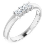 14K White 1/3 CTW Diamond Anniversary Band photo