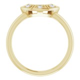 14K Yellow .06 CTW Diamond Matching Band photo 2