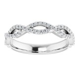 14K White 1/5 CTW Diamond Anniversary Band photo 3