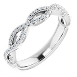 14K White 1/5 CTW Diamond Anniversary Band photo