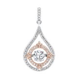 Gems One Silver Cubic Zirconia (1/20 Ctw) Pendant photo