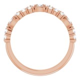 14K Rose 3/8 CTW Diamond Anniversary Band photo 2