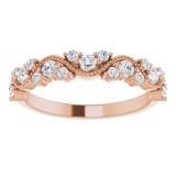 14K Rose 3/8 CTW Diamond Anniversary Band photo 3